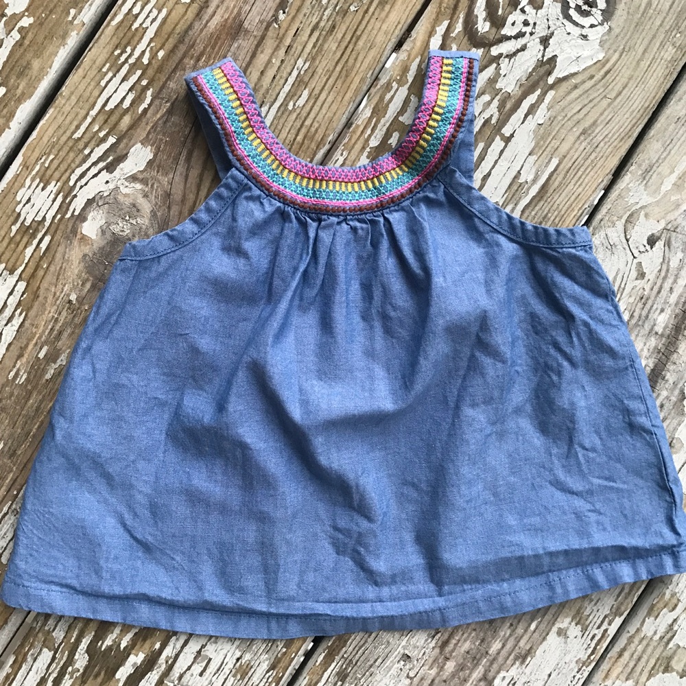 Genuine Kids from Oshkosh Embroidered Jean Tank